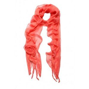 New with tags, Mianru brand 60" neck or head scarf or belt in apricot.